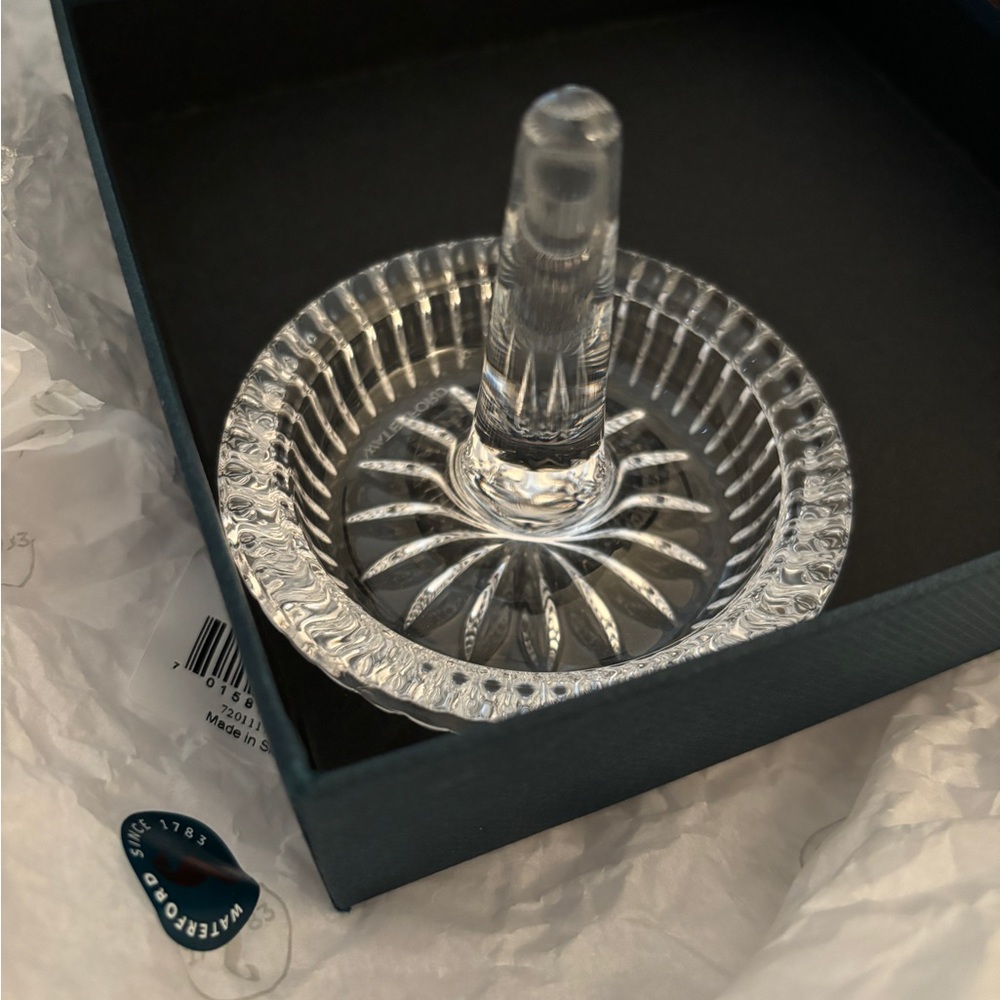 Waterford crystal ring holder new in box